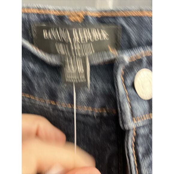 Banana Republic Jeans Womens 33/16Blue Curvy Straight High Rise Dark Denim - Picture 3 of 9